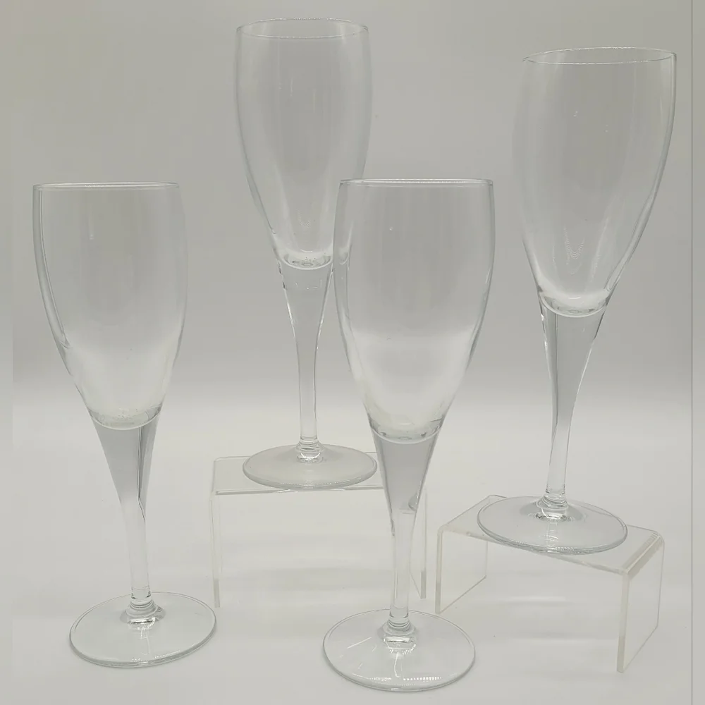 Vintage Crystal Champagne Flutes set of 4​​​